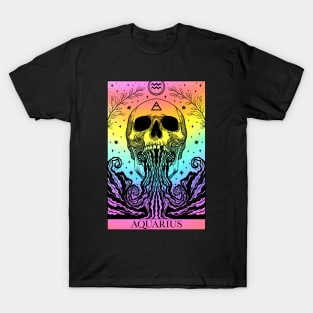 Zodiac sign tarot card Aquarius T-Shirt